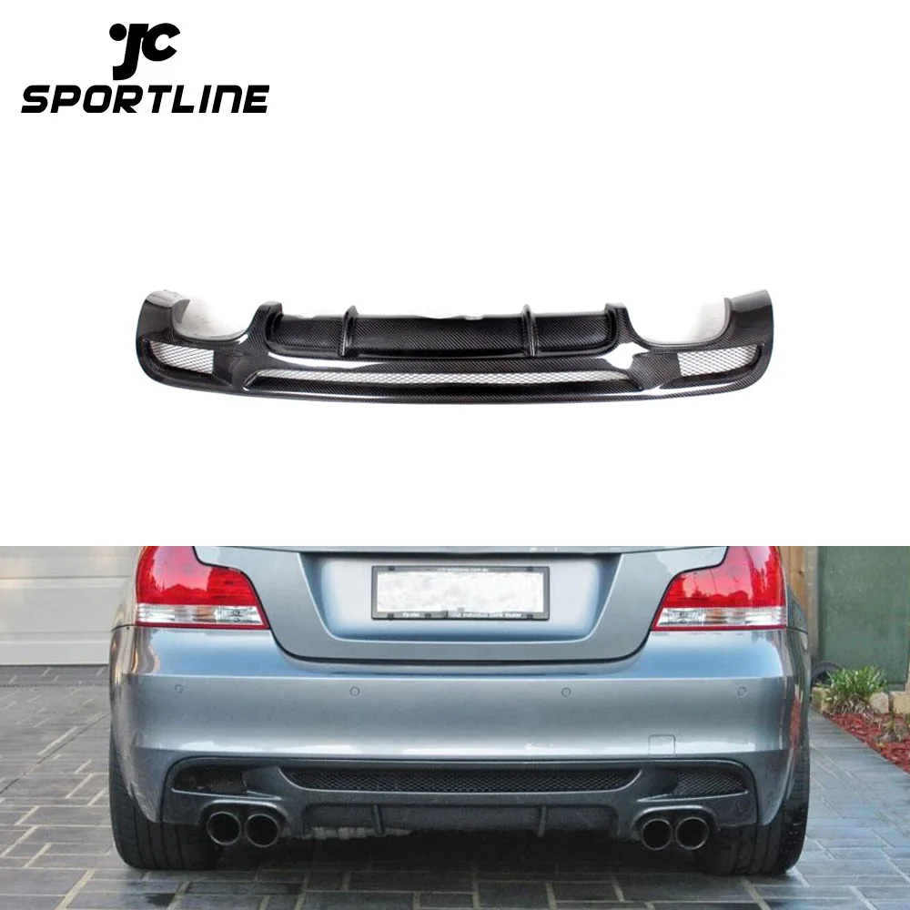 

1Series E82 Car Carbon Rear Bumper Diffuser Spoiler For BMW E82 135i M Tech