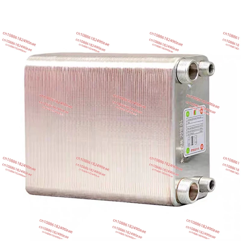 100 Plates Stainless Steel Heat Exchanger Brazed Plate Type Water Heater Chiller Cooler Counter Flow Chiller 100.