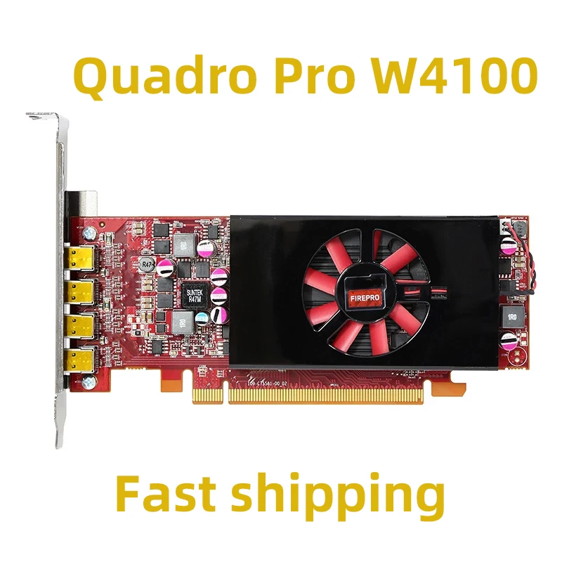 1 шт. детали для Sapphire AMD FirePro W4100 2 ГБ профессиональная графическая видеокарта 4K HD графическая рабочая карта