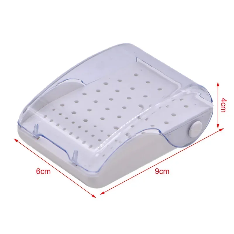 60 Holes Dental Plastic Bur Box Drill Placement Box Dental Tools Dentist Drill Box Autoclave Sterilizer Case Disinfection Holder