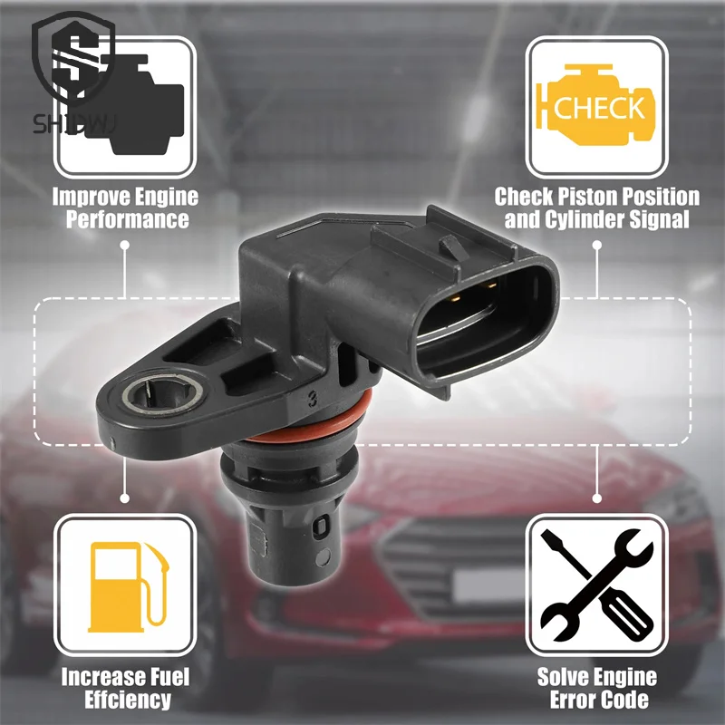 

Датчик положения распределительного вала 39350-2E200, совместимый с 2017-2020 Elantra 2018-2020 Elantra GT 2018-2021 Kona 2019-2021