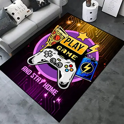 Gaming Carpet Area Rug for Room Decoration Carpets Game Printing Living Room Mat Bedroom Controller Boy Home Non-slip Floor Mat