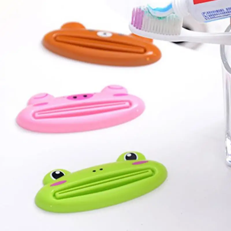 Cartoon Shape Creme Dental Squeeze Dispenser, Espremedor Multiuso, Suporte De Creme Dental, Roll Squeeze, Extrusão, Fácil de Usar