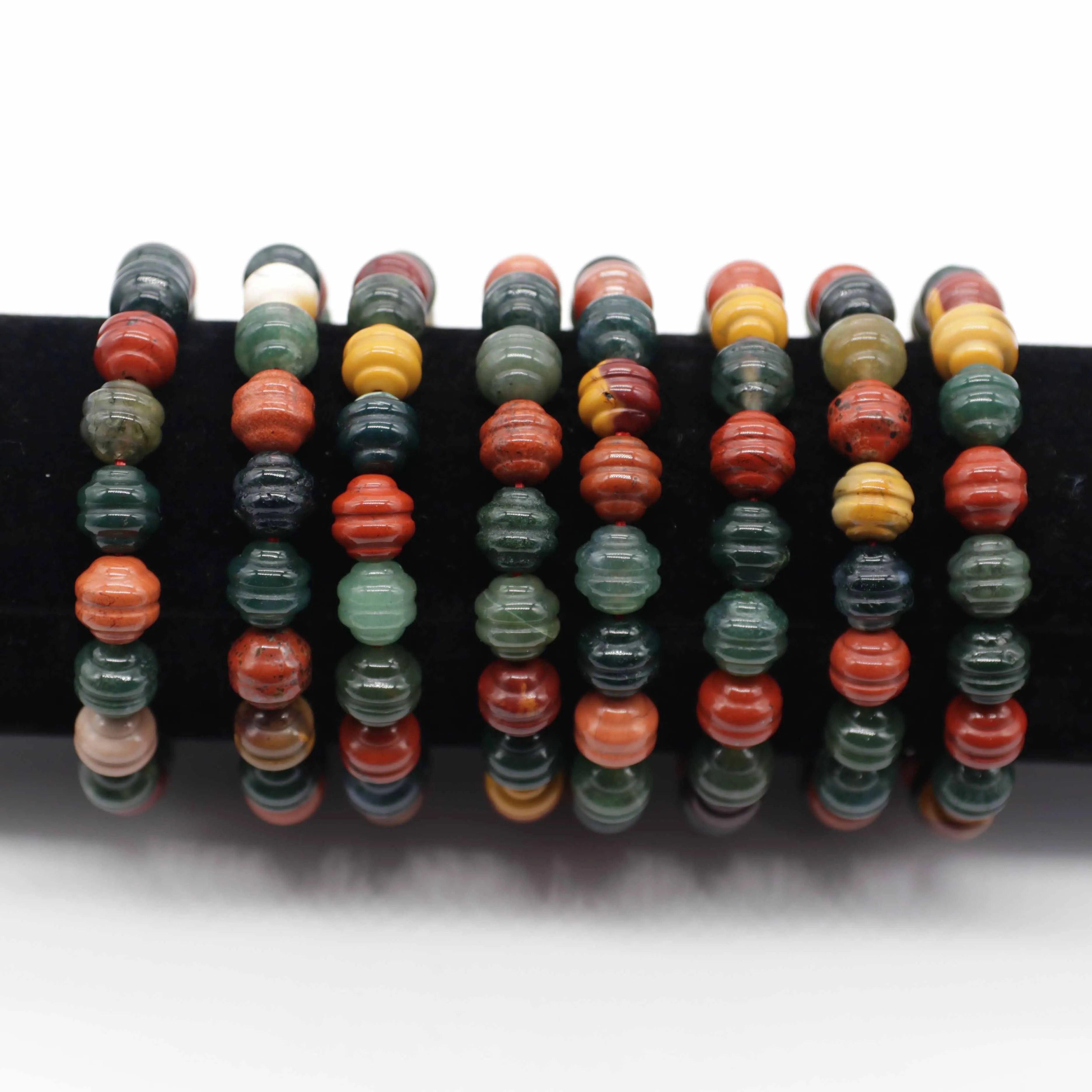 Gains 10 MM Gourd Beads  Stretch Bracelet Friend Gift Graduation Souvenir Free Shipping