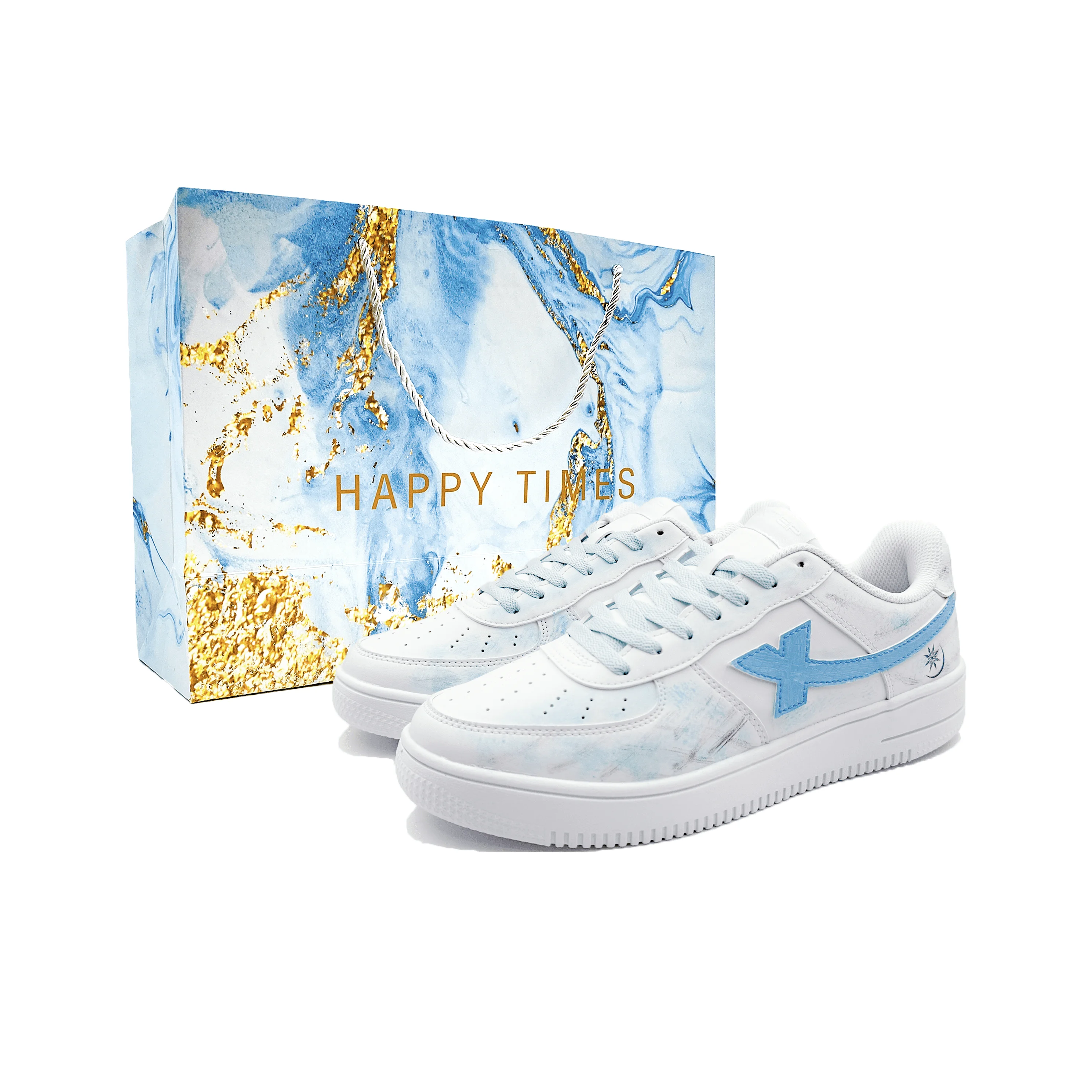 XTEP Skate Shoes Men's Low Top Blue