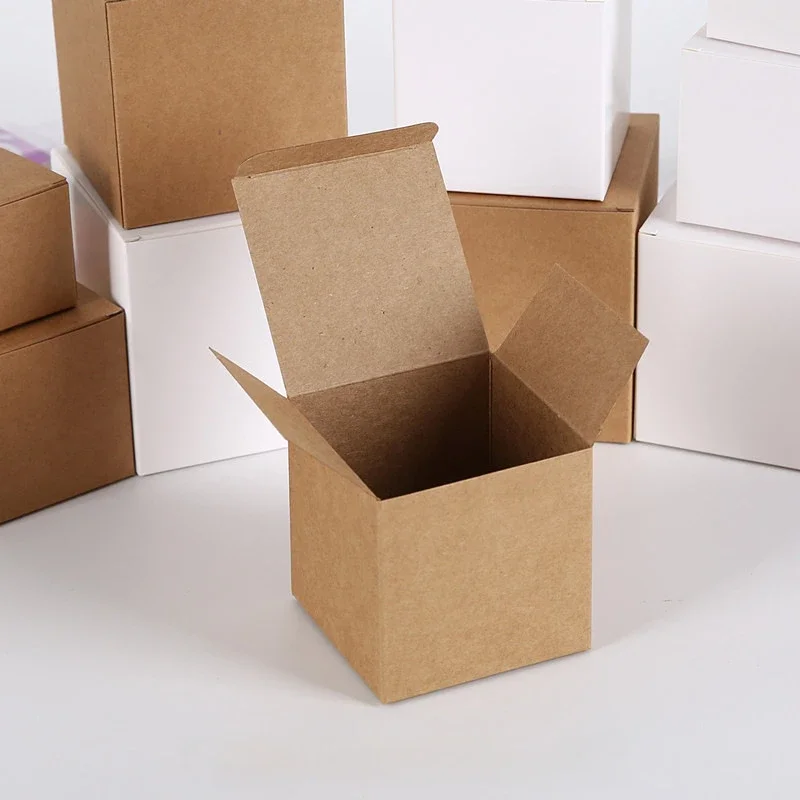 10/20/50pcs Brown Kraft Paper Box For Packaging Handmade Soap Packing Box Small Gift Package Party Craft Gift Boxes