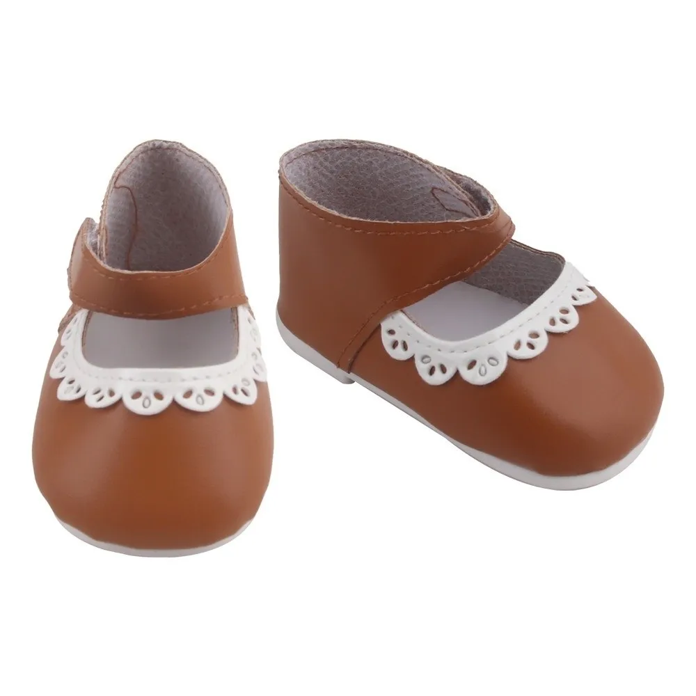 Footwear 8cm Size Shoes Pu Leather Ruffle Design Reborn Shoes Adorable Edged Cute Style Accessories Cotton Toy Bear