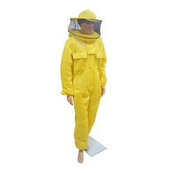 Beekeeping Protective Clothing 3D Air Cotton Bee Suit Beekeeper Costume Veil Hood Hat Anti-Bee Beekeeper Suit Apicultura Clothes