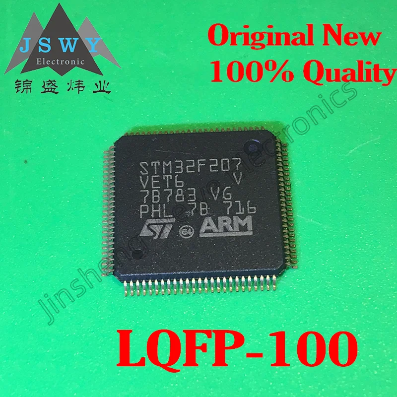 

(1-50pcs) Original STM32F207VET6 LQFP100 Spot ARM Cortex-M3 32-bit MCU microcontroller 120MHz 512KB 1.8V~3.6V Fast delivery