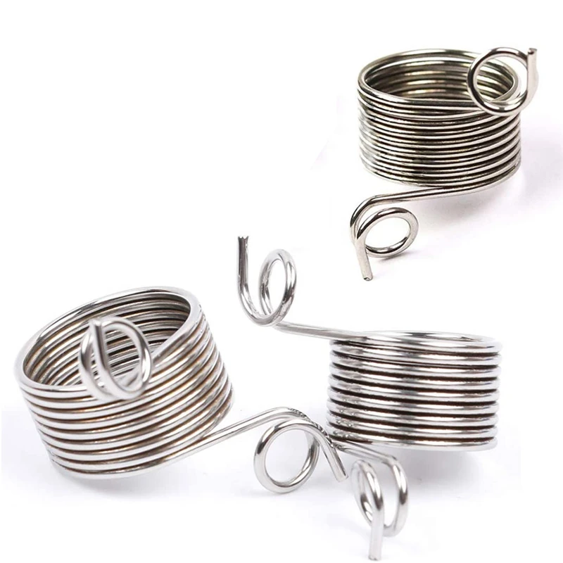 

100 PCS Metal Yarn Guide Knitting Thimble Stainless Steel Thimble Finger Ring for Knitting Crafts Accessories Tool Wholesale XB