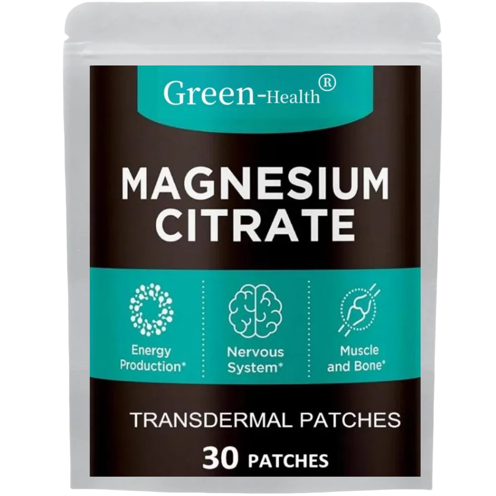 30 Patches Magnesium Citrate Transdermal Patches Energy Muscle Immune System Support