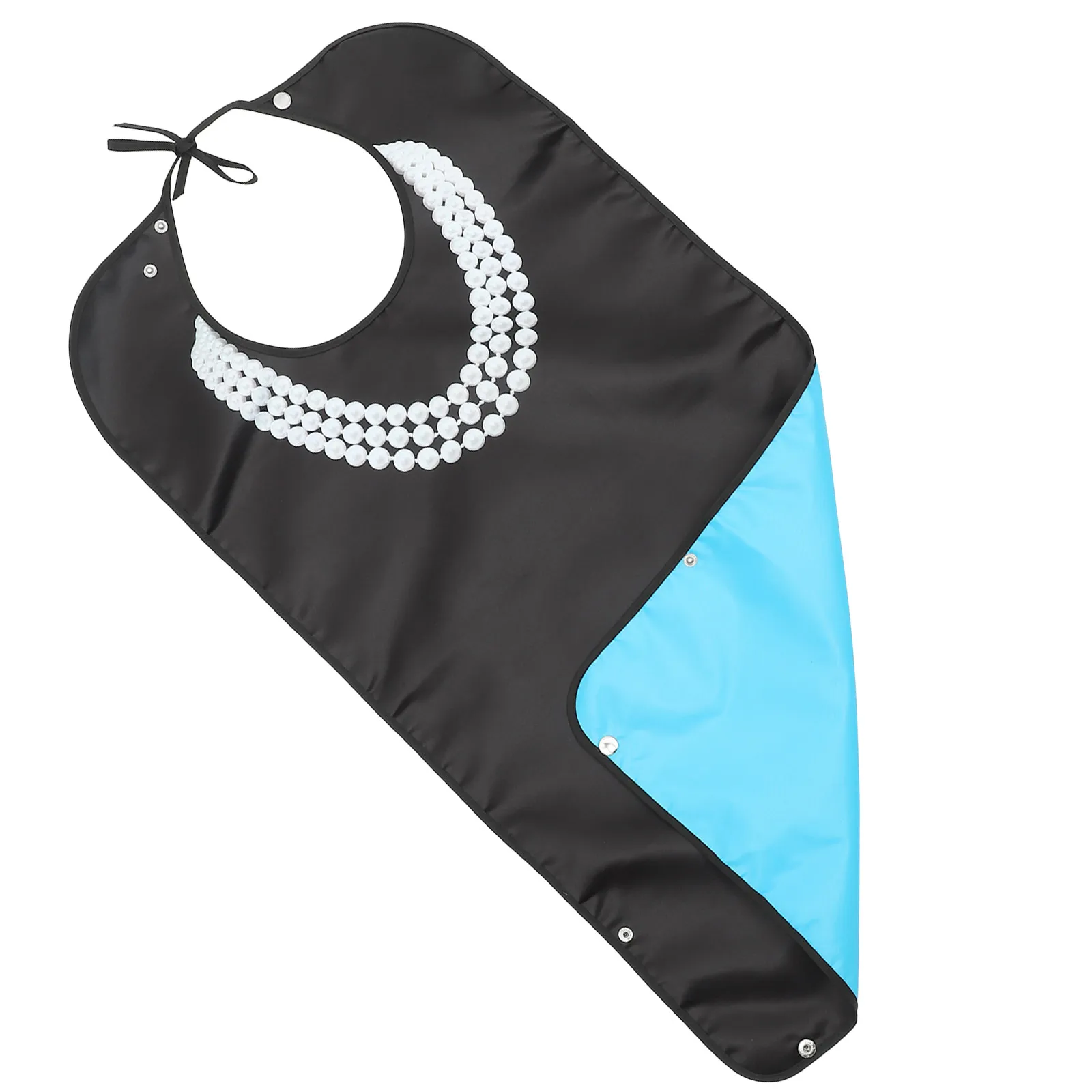 

Waterproof Bibs for Elderly Adult Men Women Satin Kitchen Apron Household Dinner Rice Washable Reusable Durable Practical Health