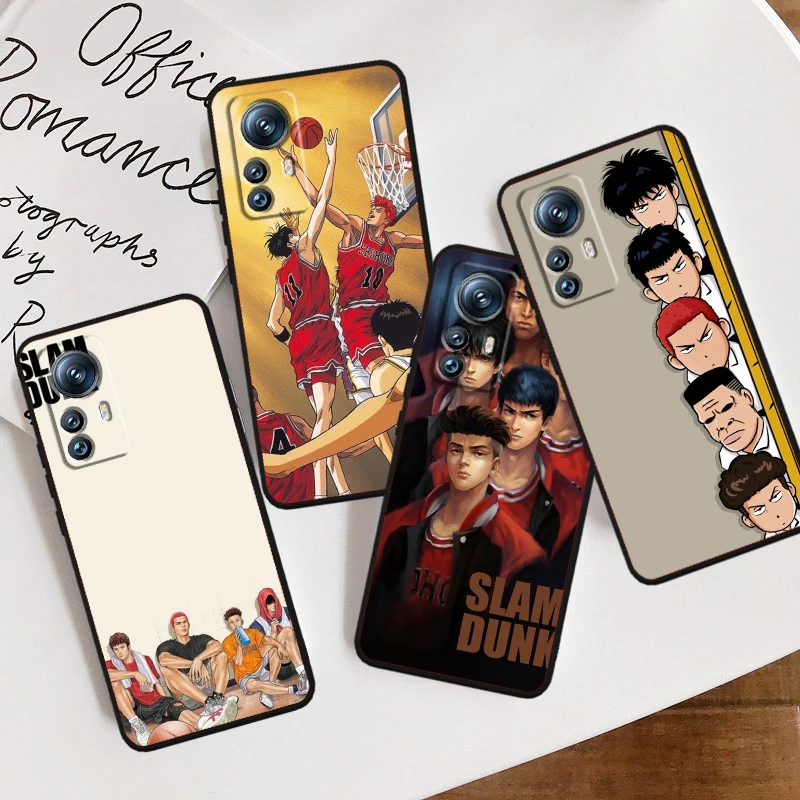 

Cute Anime Cool Slam Dunk For Xiaomi Mi 14 13T 13 12T 12 11T 11i 11 10T 10 Pro Lite Ultra 5G Black Back Phone Case