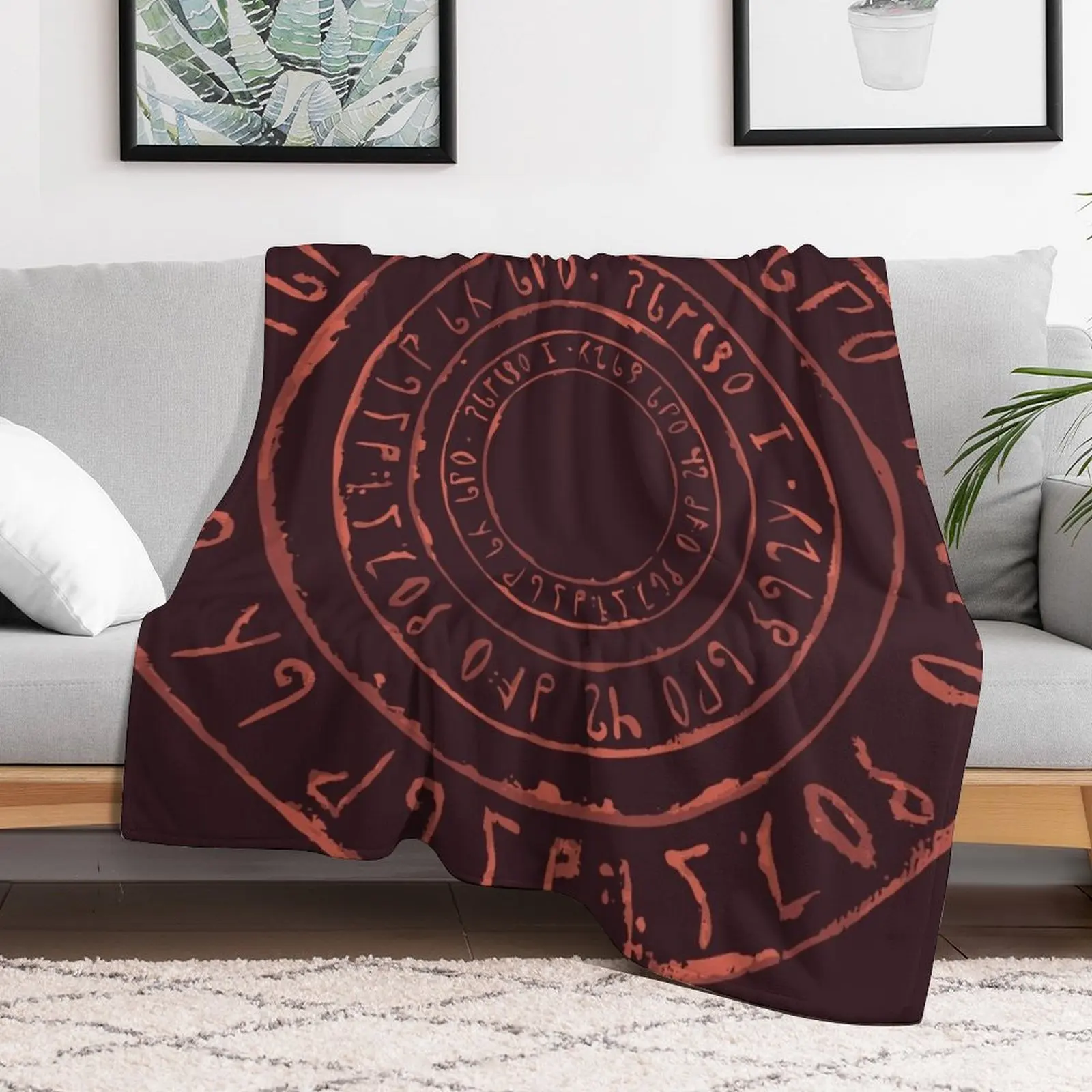 Noita Rune Circles Throw Blanket Stylish Decor Blanket Gift for Friends Roommate