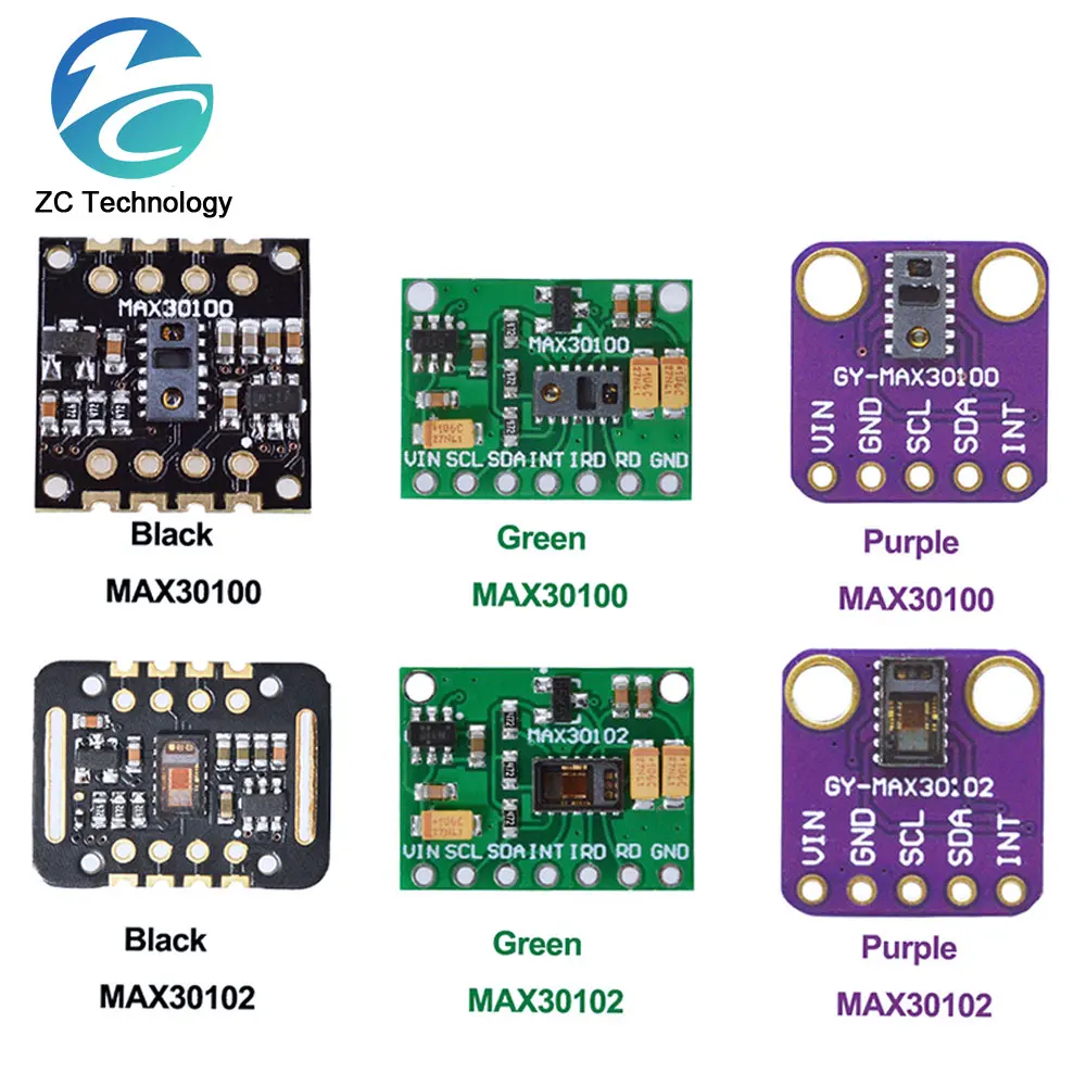 MH-ET LIVE MAX30102 MAX30100 Heart rate Sensor Module Puls detection Blood oxygen concentration test For Arduino Ultra-Low Power