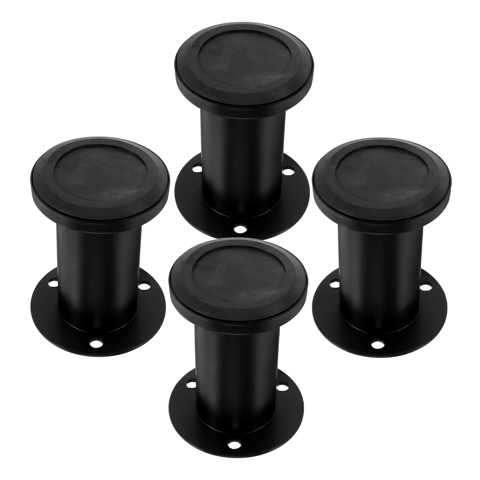 

4pcs Adjustable Furniture Legs 8 12cm Black Bed Frame Replacement Strong Load Bearing Support For Bed Cabinet Sofa Mattress