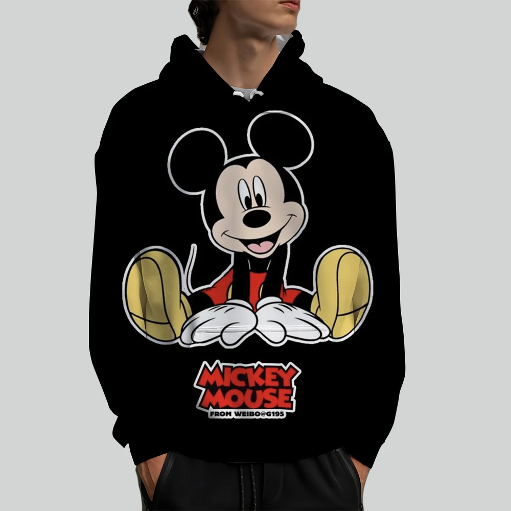 Mickey Mouse Boys Hoodie Disney Girls Hoodie 3D Printed Children Pullover MINISO Men's Hoodie New Fashion Men's Clothing