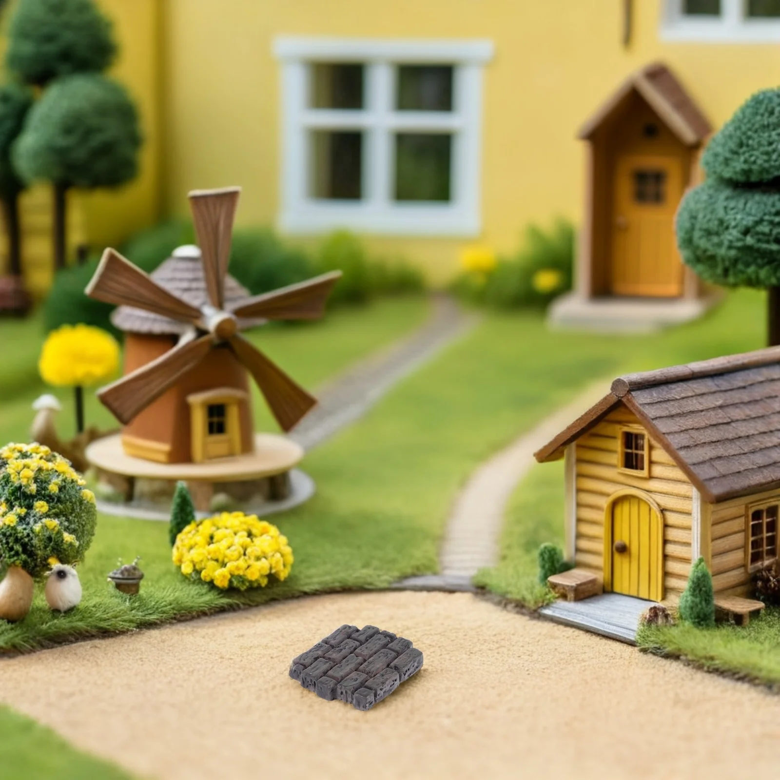 Briques murales miniatures réalistes, 10 pièces, bricolage, maison de poupée, artisanat, jardin féerique architectural, décoration de maison, matériaux de construction, accessoires