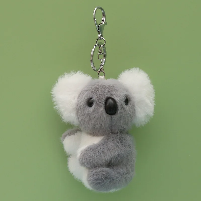 Cute Kola Keychain Keyring Plush Toy Koala Bear Women Diy Jewelry Accessories Bag Pendant Novelty Gift Charms