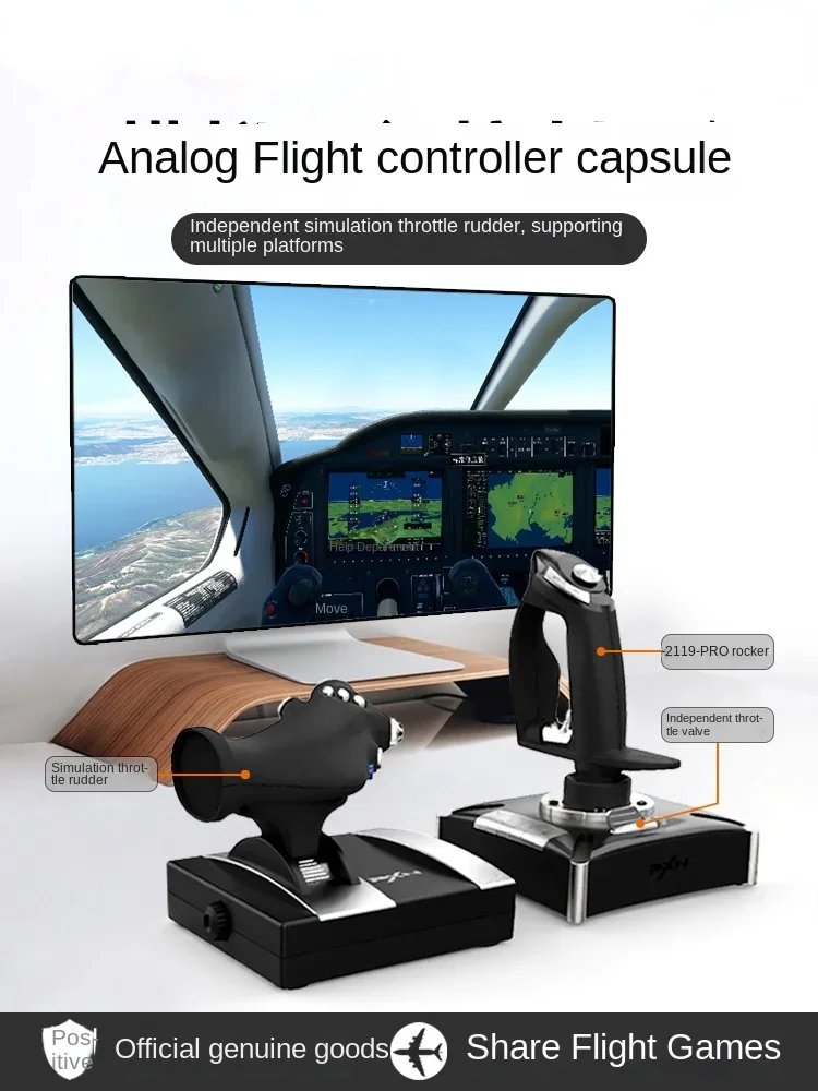 Microsoft Simulation Flight Fighter World Controller 11 Computer Ps4 Gamepad