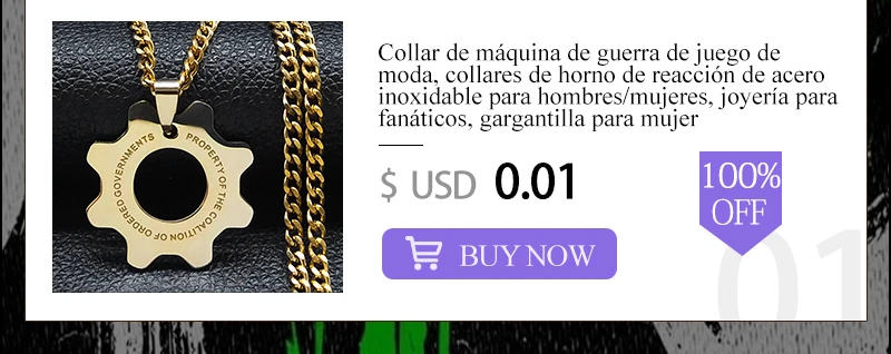 Hip Hop Rock Musik Him Heartagram Stern Herz Halskette für Frauen Männer Edelstahl Y2k Black Metal Band Goth Punk Kette Schmuck – Detail 6