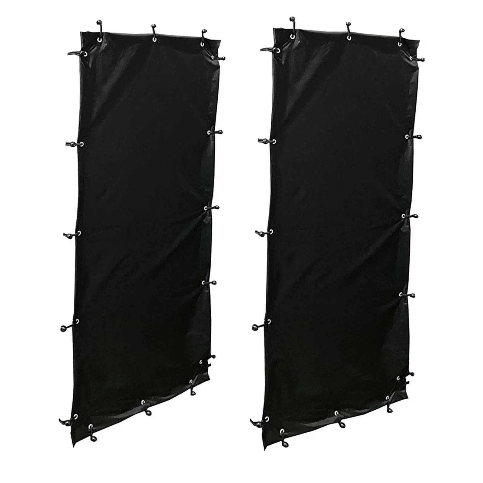 

2 Pieces Weatherproof Curtain for Firewood Rack 2 Sides Waterproof Curtains