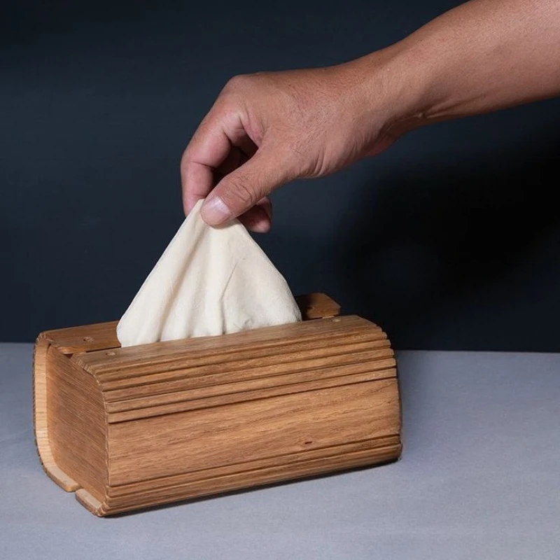 

Держатель коробки для салфеток из цельного дерева, прямоугольные чехлы для салфеток, современный держатель для салфеток для столовой, держатель для туалетной бумаги для ванной комнаты
