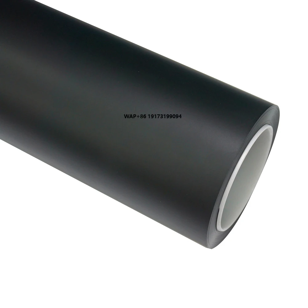 WRAPMASTER Wet Install TPU Colored PPF Matte Black Self-healing Car Wrap Color Change Film