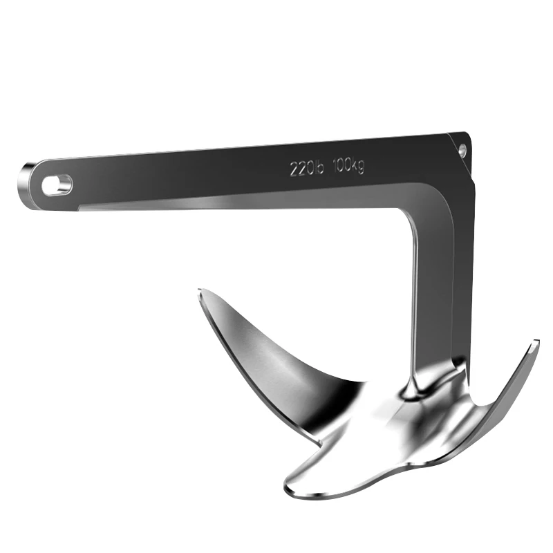 

Hot Sale Power Marine Hardware 316 Stainless Steel Mirror High Polish Claw Anchor for Boat