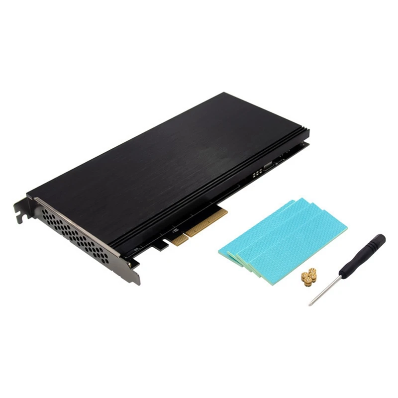 Server Expansion Card ST5112 Pcie X8 PEX8747 Quad Channel Nvme Server Grade Storage Expansion Card