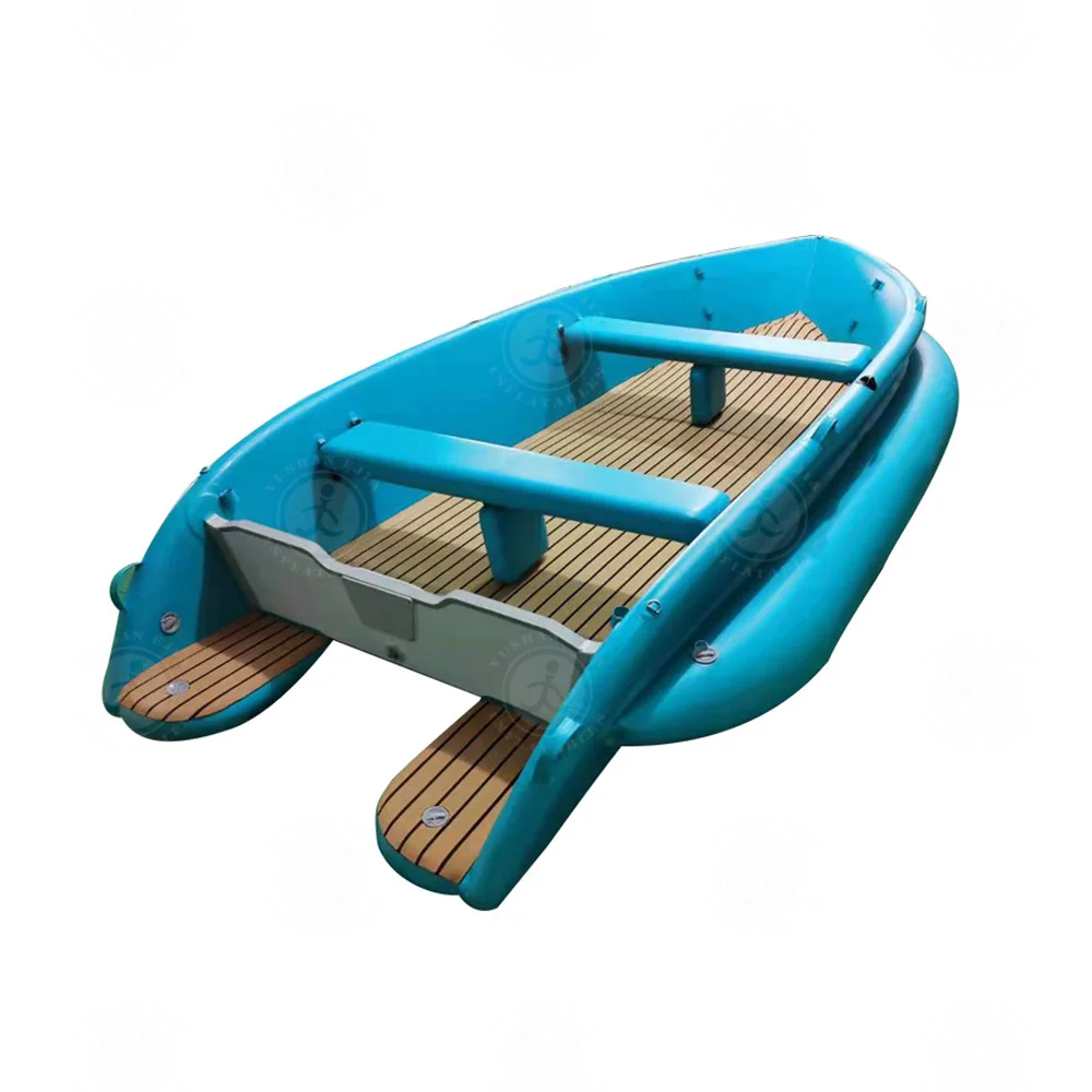 Commercial Mini Saltwater Drift Canoe Rubber Boat Inflatable Fishing Kayak Fishing Boat With Trolling Engine