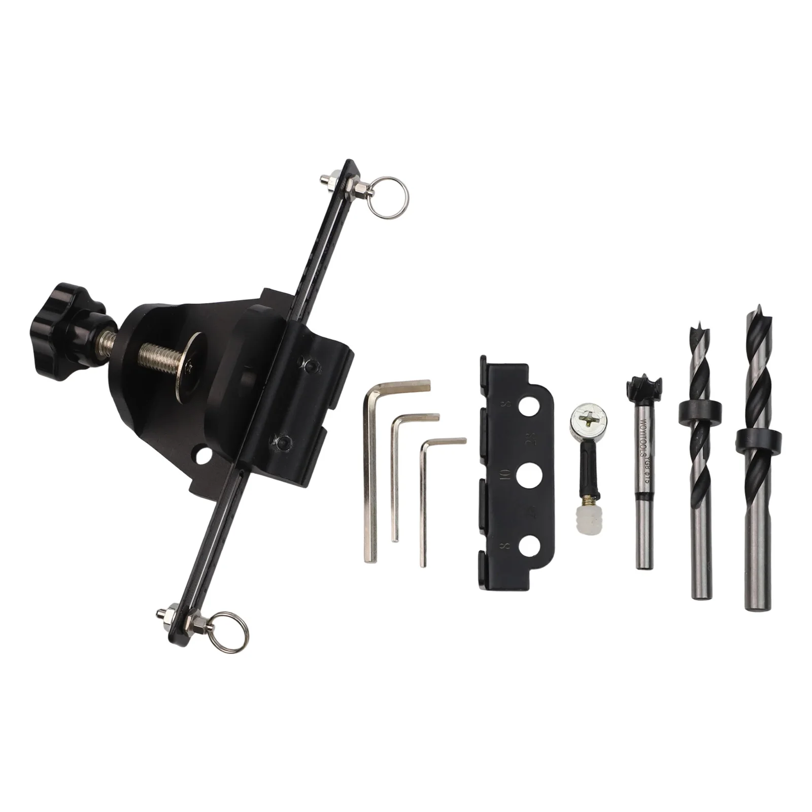 

Регулируемый зажимной дюбель, комплект сверл из углеродистой стали, двухстороннее позиционирование, регулировка равжанного сверления