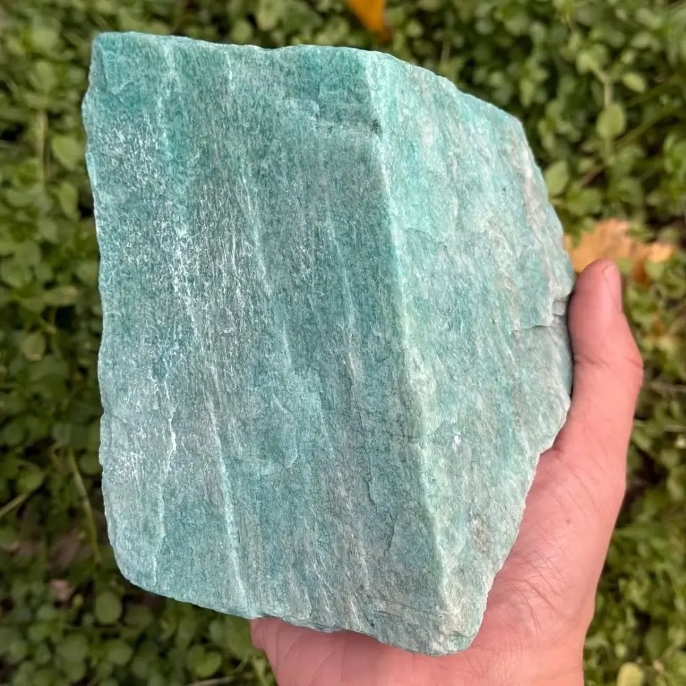 

Natural Amazonite Crystal Healing Stone Blue Green Gemstone Energy Chakra Balance Reiki Polished Mineral Home Decor Jewelry Gift