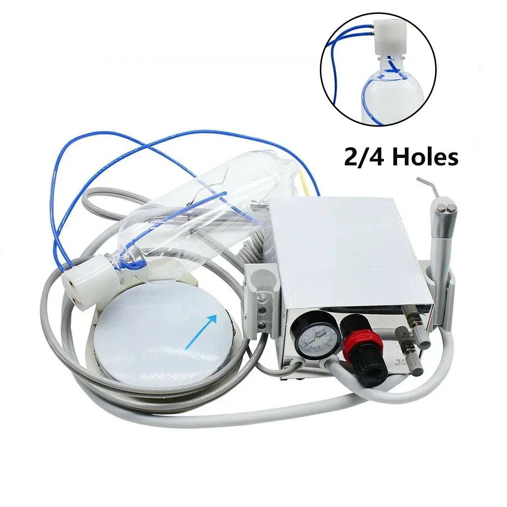 Portable Stainless Steel Air Control System Foot Switch Turbine Unit Work 3 WayCompresso Syringe Shell 2 Holes dentals equipment