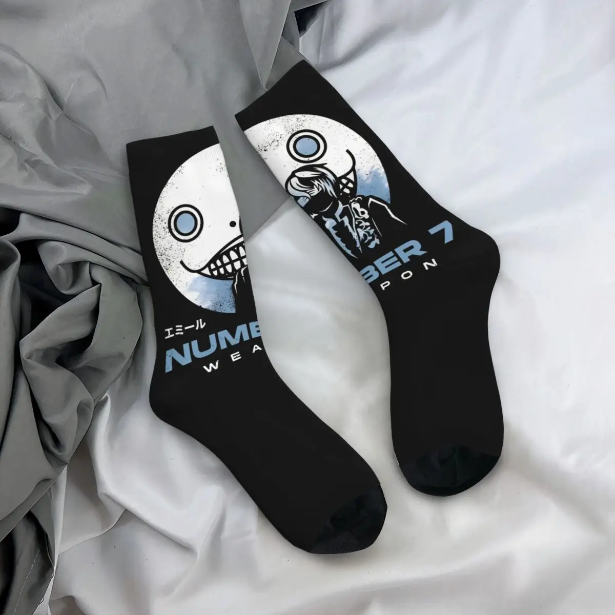 Emil Nier Stockings Number 7 Custom Vintage Socks Spring Anti Sweat Socks Unisex Men Outdoor Sports Medium Soft Socks