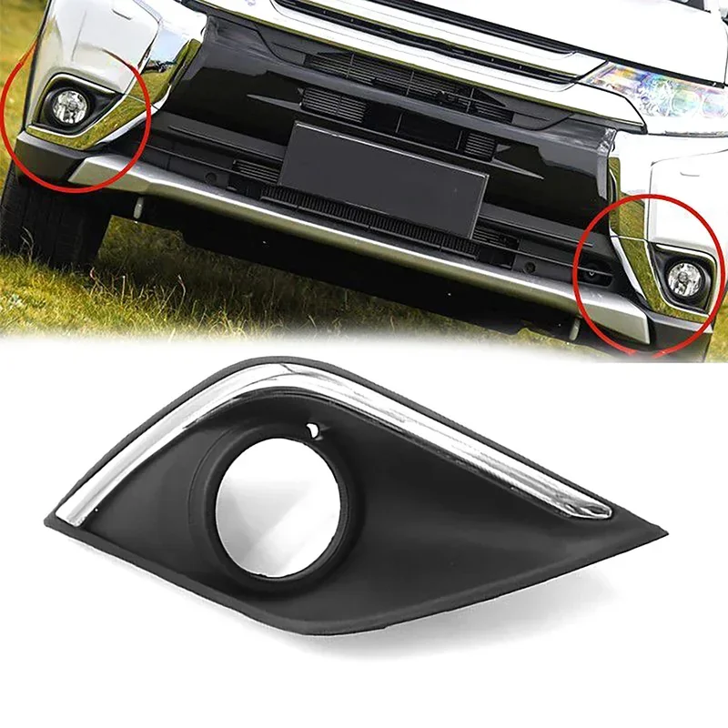 

ABS Car Front Bumper Left, Right Fog Light Lamp Shell Fit For Mitsubishi Outlander 2016 2017 2018 2019 2020 2021 Fog Lamp Frame