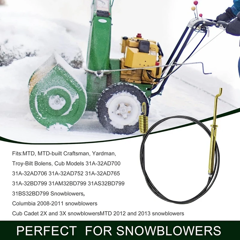 946-0897 746-0897 Snowplow Auger Clutch Cable For MTD Yard Machine Troy-Bilt Cub Cadet Snow Blowers Brake Cable