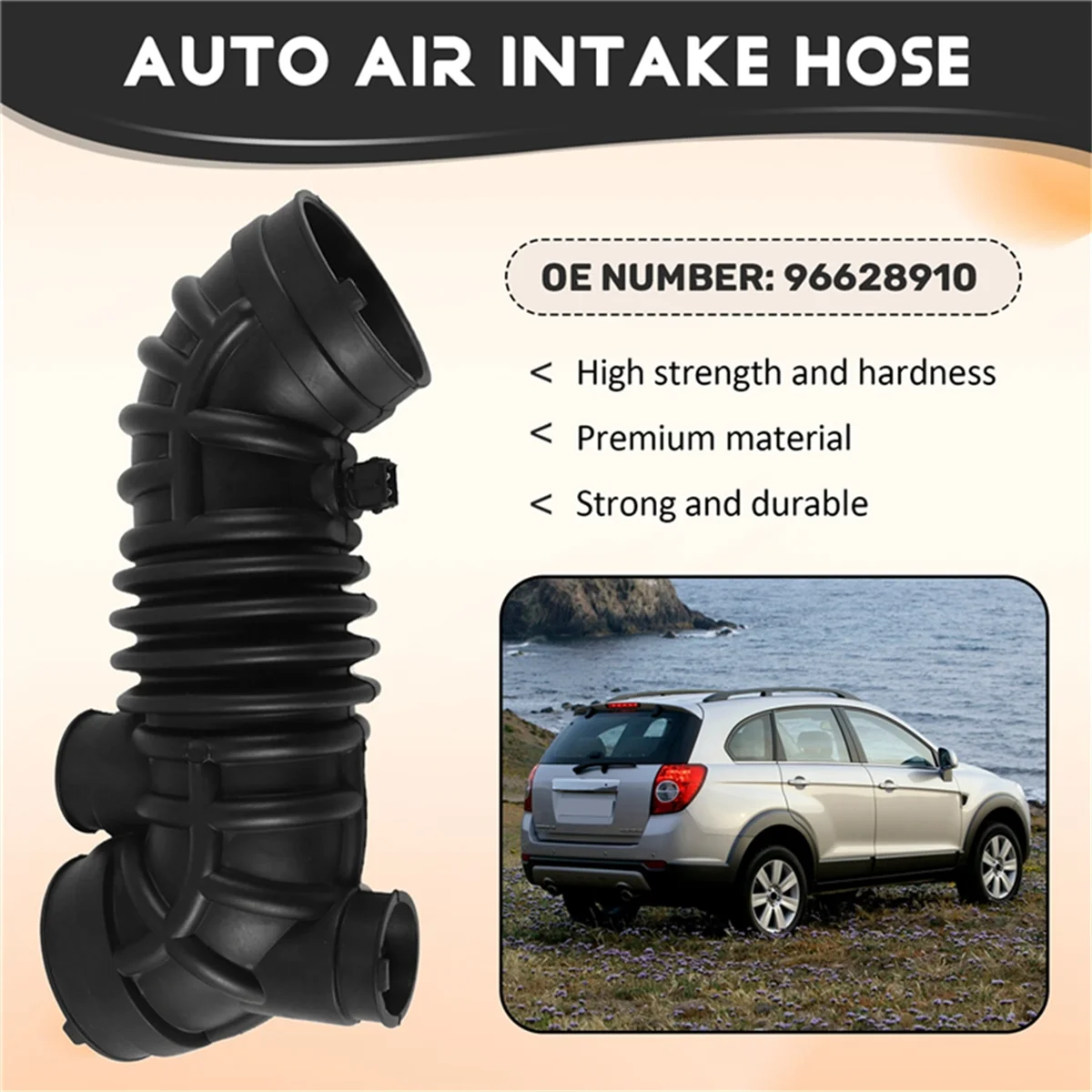 Car Air Intake Hose Pipe Connection Tube 96628910 for Chevrolet Captiva 2006-2011 Cleaner Air Filter Intake Duct Hose