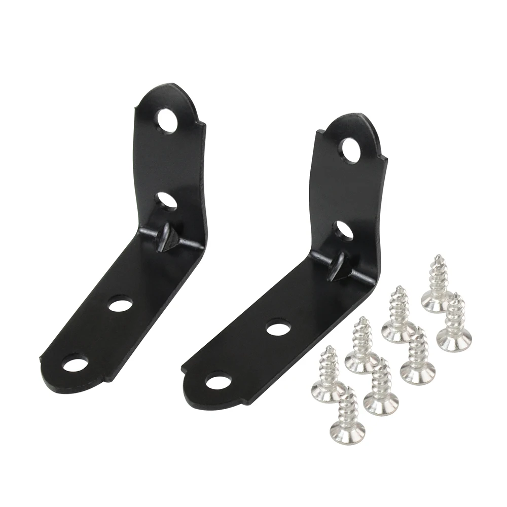 LIZHI - 2pcs Glove Box Lid Hinge Snapped Repair Kit Hinge Brackets With Screws For 11-on Audi A4 S4 RS4 B6 B7 8E DIY LZ-CPK01BK