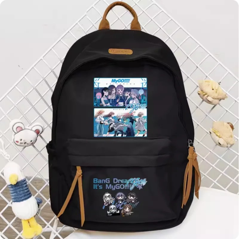 Anime BanG Dream! It's MyGO Big Capacity Girls  Backpack Travel Bag Boy Teenager Schoolbag Student Rucksacks