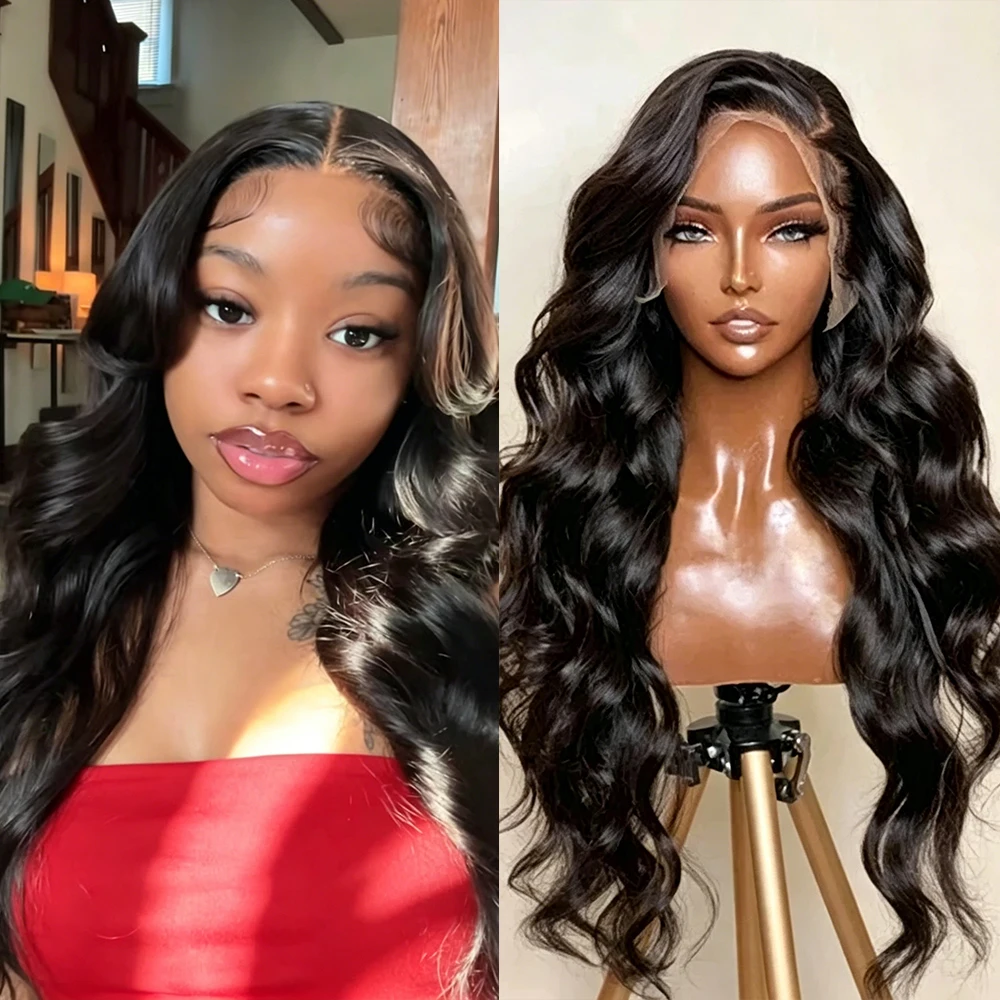 

Body Wave Lace Front Wigs 210% Density Wear And Go Glueless Wigs Body Wave Human Hair Pre Plucked Pre Cut 13x4 HD Lace Wigs