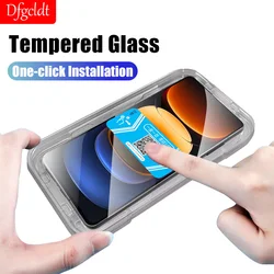 One-click Installation Tempered Glass For Vivo iQOO 12 11 11S Z9 Turbo Z9X Z8X Z7X Screen Protectors For Vivo V30 Lite V40 SE