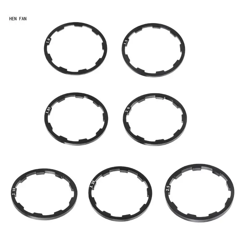 

8Pcs Bicycles Wheel Hub Spacers Replacement Bike Bottom Bracket Washer Aluminum Alloys Bottom Bracket Washer Gaskets M89D