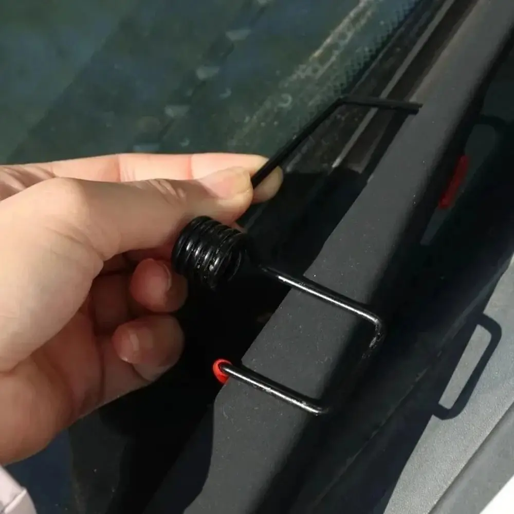 2Pcs Universal Alloy Wiper Booster Spring Anti Scratch Rubber Windscreen Wipers Vibration Wiper Gripper Auto Replacement