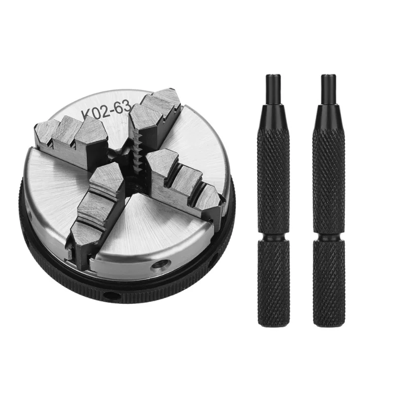 1 قطعة 4-الفك K02-63/M14 مخرطة يدوية ذاتية التمركز تشاك للنجارة