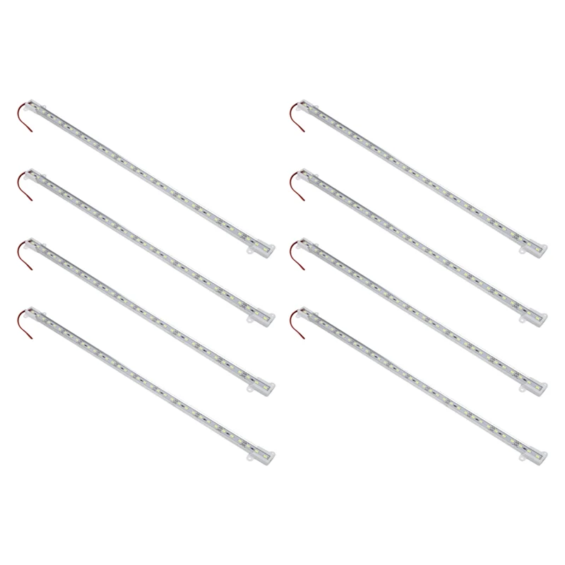 

PZHI-8Pcs 50 СМ 12 В 36 светодиодов 5050 SMD Жесткая полоса света Алюминий Жесткий белый