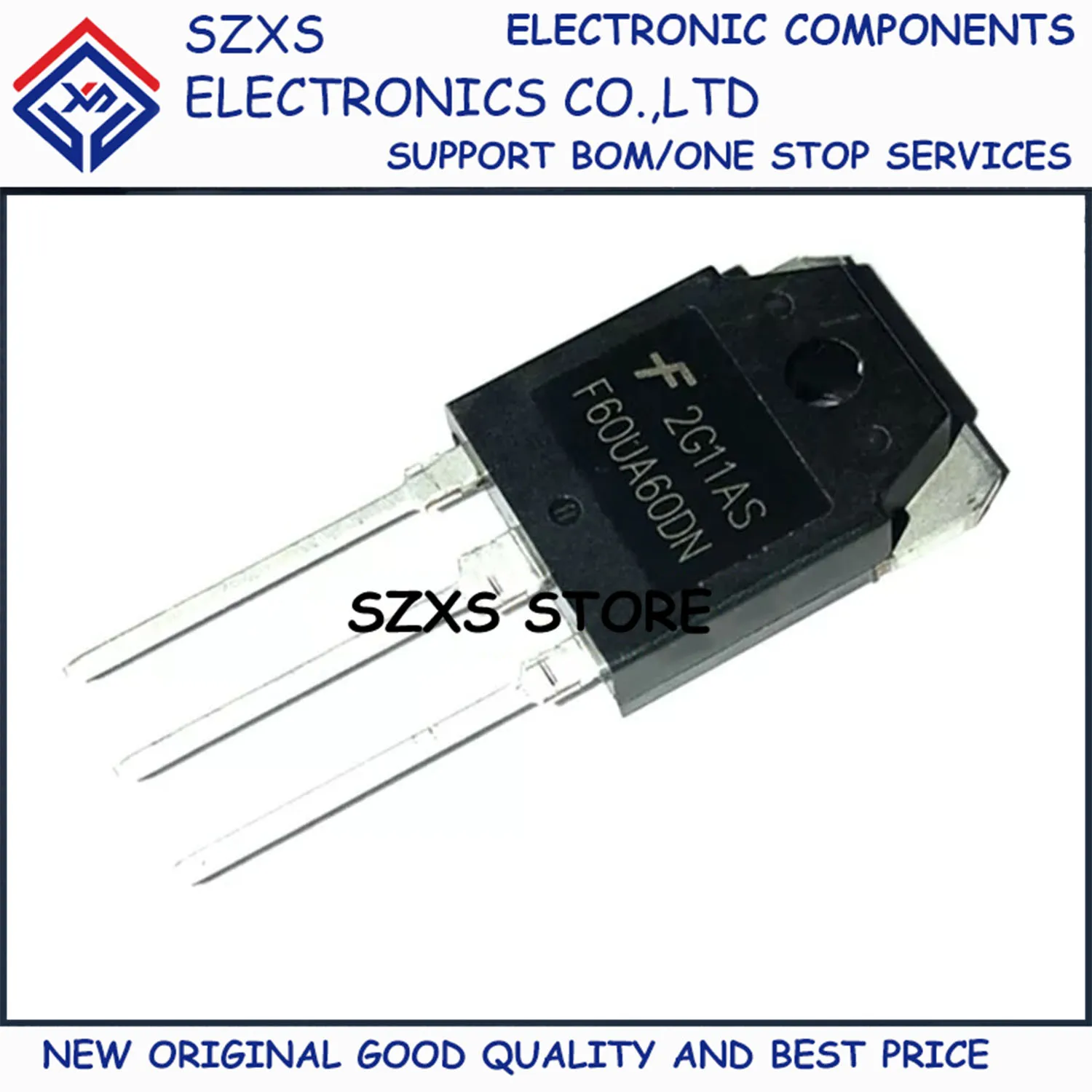 

New Original 10Pcs F60UA60DN FFA60UA60DN TO-3P 600V 60A Fast Recovery Diode In Stock Electronic Components Good Quality