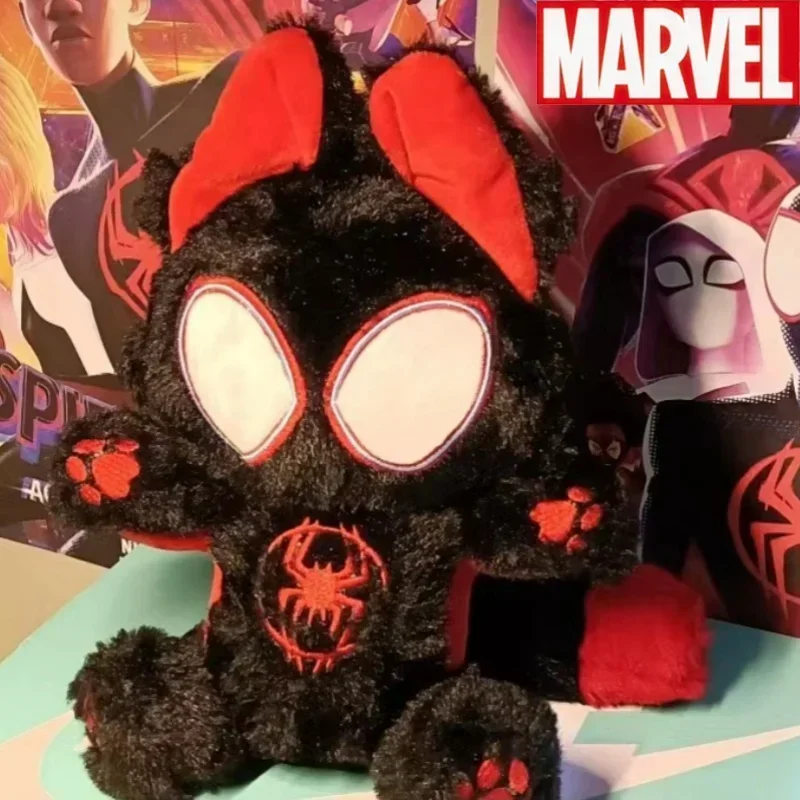 Miles Morales Spider Man Cat Cute Doll Little Black Spider Toy Boy Dream Birthday Gift Anime Peripherals Gift