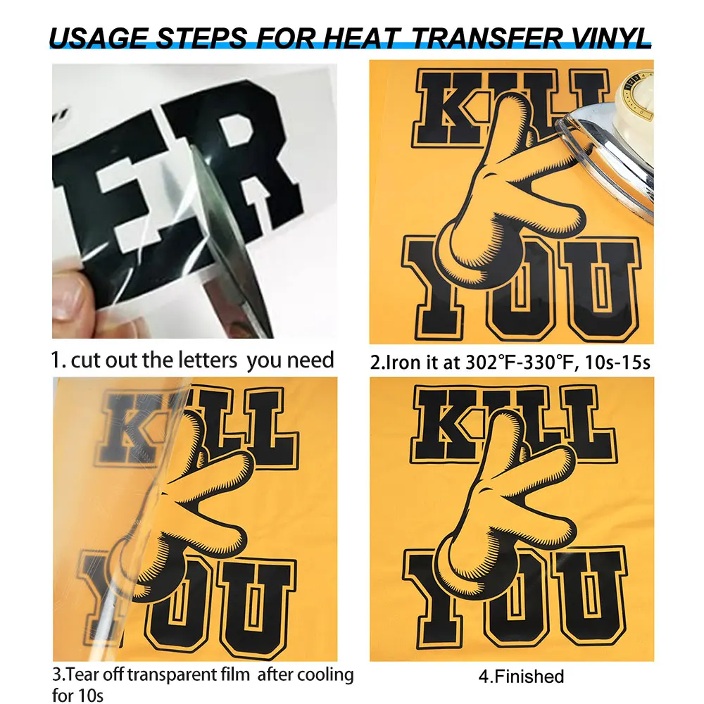 2 Sheets Iron On Letters For Clothing ，guangyintong HTV Heat Transfer Vinyl Alphanumeric Design For DIY Hats Clothes Bags Etc.