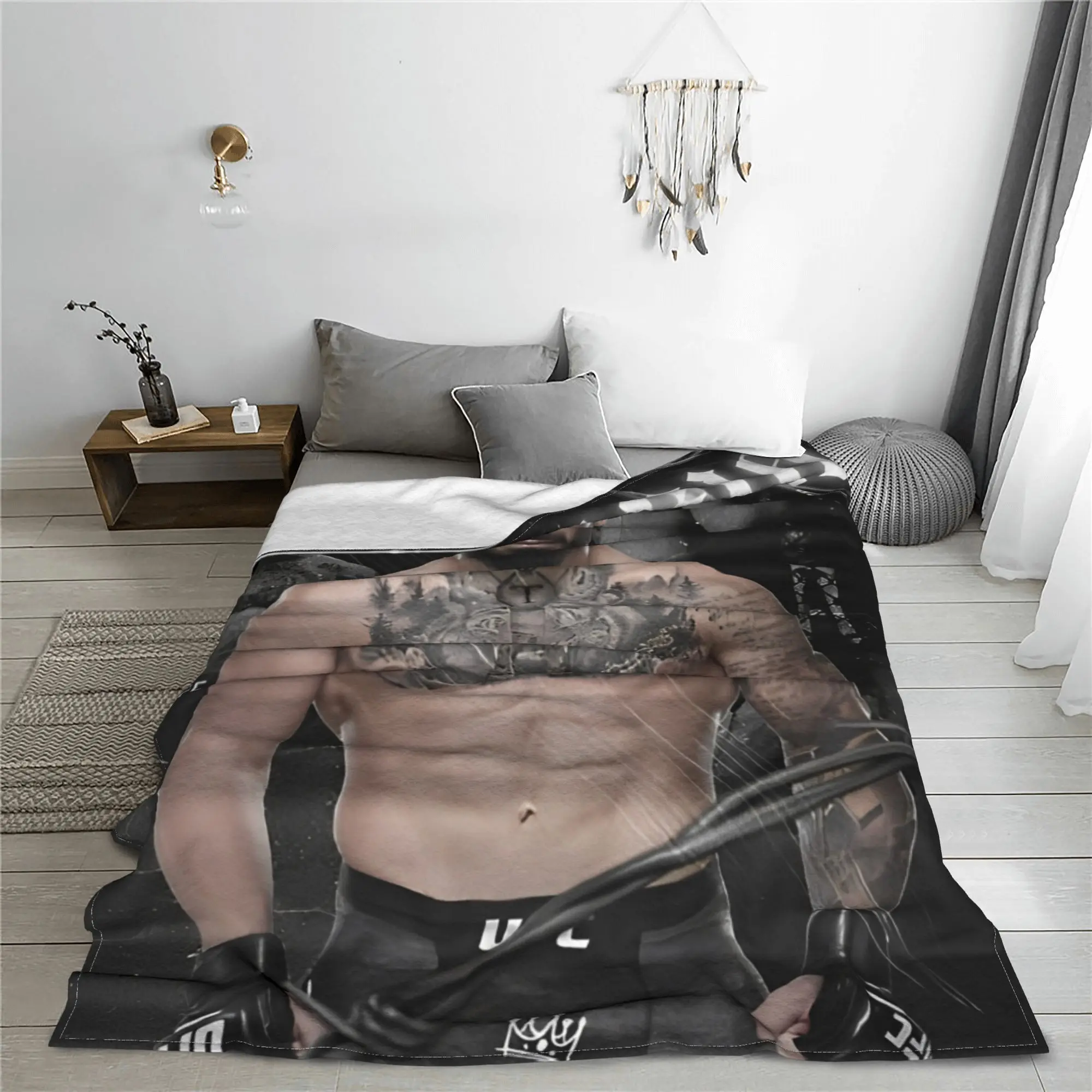 Ilia Topuria The Future Fighter Boxer Blankets  Flannel Awesome Soft Throw Blanket for Bedspread Textile Decor